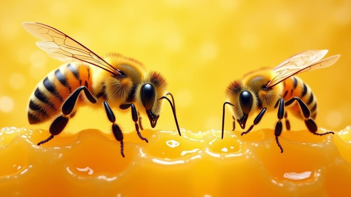 رائل جیلی کے ذریعے ملکہ مکھی کی تشکیل، شہد کی مکھیوں کے چھتے میں ملکہ اور ورکر مکھیوں کا قدرتی نظام