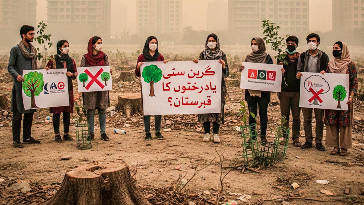 اسلام آباد: ‘گرین سٹی’ یا درختوں کا قبرستان؟ صاف ہوا کے لیے نوجوانوں کی جنگ